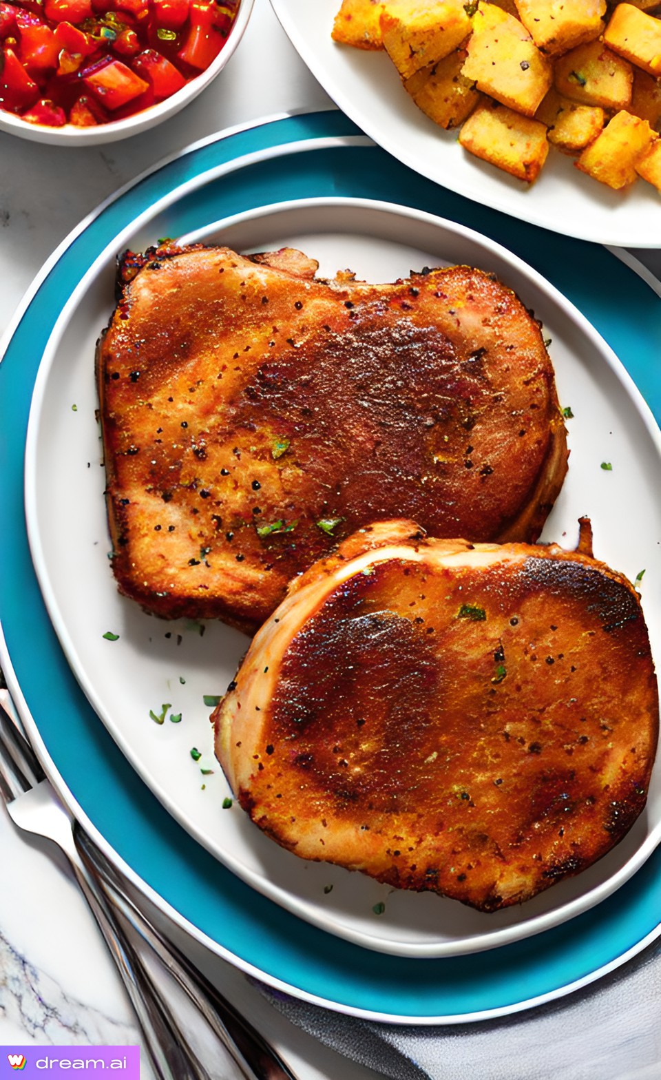 Air fryer pork chops